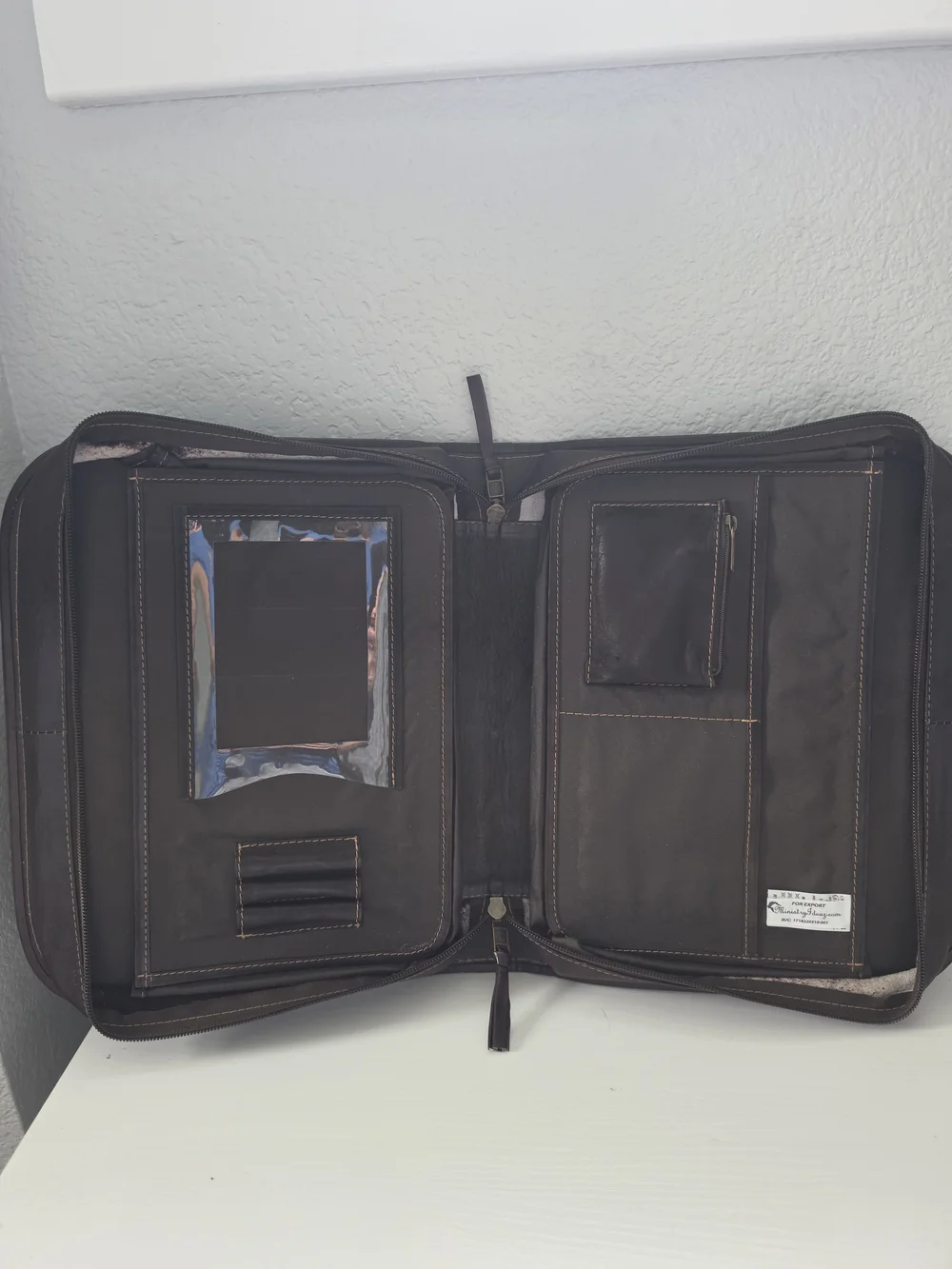 Gilmar Classic Brown Leather Bible Case/Briefcase